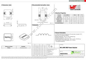 74437377015 Datasheet Cover