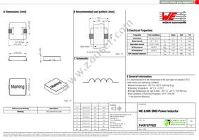 74437377022 Datasheet Cover