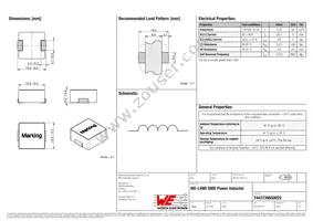 7443739650022 Datasheet Cover