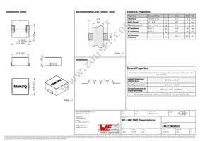 7443739650033 Datasheet Cover