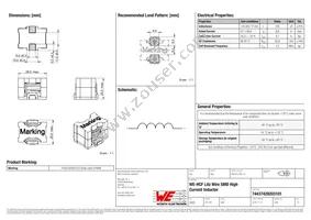 74437429203101 Datasheet Cover