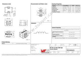 74437429203470 Datasheet Cover