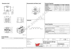 74437529203331 Datasheet Cover