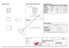 744383130033 Datasheet Cover