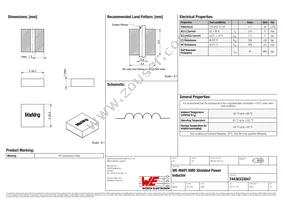 74438333047 Datasheet Cover