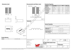 74438334010 Datasheet Cover