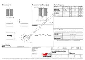 74438335033 Datasheet Cover