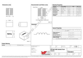 74438336010 Datasheet Cover