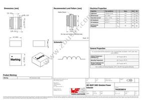 74438356018 Datasheet Cover