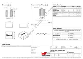 74438356033 Datasheet Cover