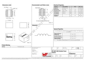 74438357010 Datasheet Cover