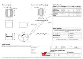 74438357015 Datasheet Cover