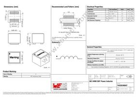 74439346047 Datasheet Cover