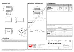 74439370100 Datasheet Cover