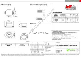 74451047 Datasheet Cover