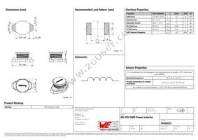 74455033 Datasheet Cover