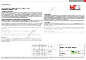 74456015 Datasheet Page 6