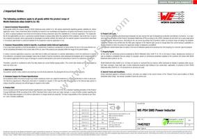 74457027 Datasheet Page 6