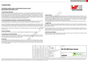 74457047 Datasheet Page 6