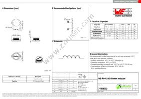 74458002 Datasheet Cover