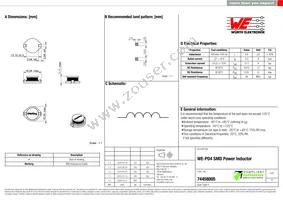 74458005 Datasheet Cover