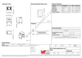 7446120027 Datasheet Cover