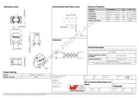 7446222003 Datasheet Cover