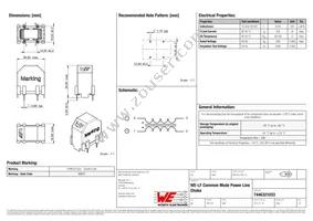 7446321033 Datasheet Cover