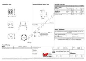 7446620015 Datasheet Cover