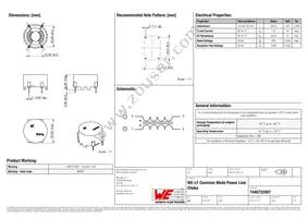 7446722007 Datasheet Cover