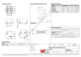 7446823003 Datasheet Cover