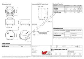 7446923010 Datasheet Cover