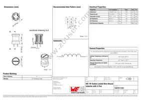 7447211101 Datasheet Cover