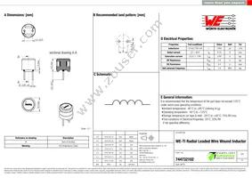 744732102 Datasheet Cover