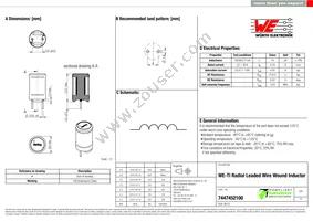 7447452100 Datasheet Cover