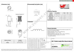 7447462033 Datasheet Cover