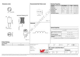 7447462101 Datasheet Cover