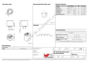 7447471101 Datasheet Cover