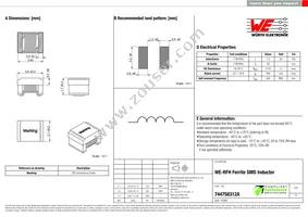 744758312A Datasheet Cover