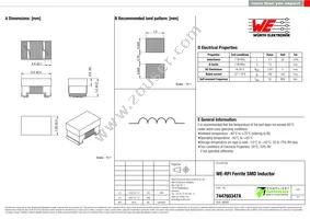 744760347A Datasheet Cover