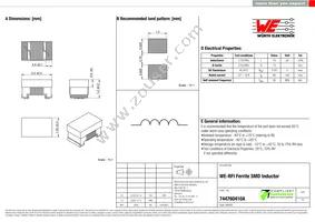 744760410A Datasheet Cover