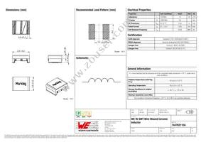 744762110A Datasheet Cover