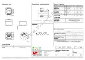 74477001 Datasheet Cover