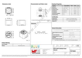 7447709002 Datasheet Cover