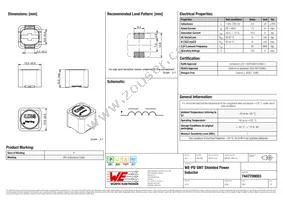 7447709003 Datasheet Cover