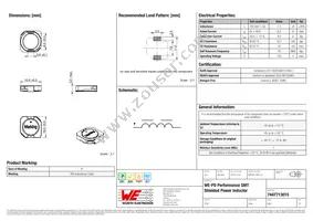 7447713015 Datasheet Cover