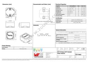 7447779003 Datasheet Cover