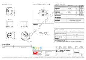 7447786004 Datasheet Cover