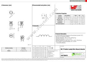 7447790470 Datasheet Cover