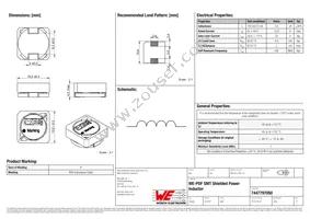 7447797050 Datasheet Cover